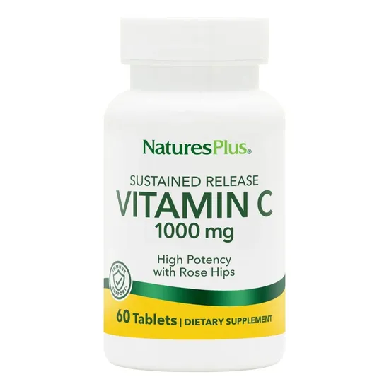 Nature's Plus Vitamin C 1000mg With Rose Hips Sustain Release Tablets