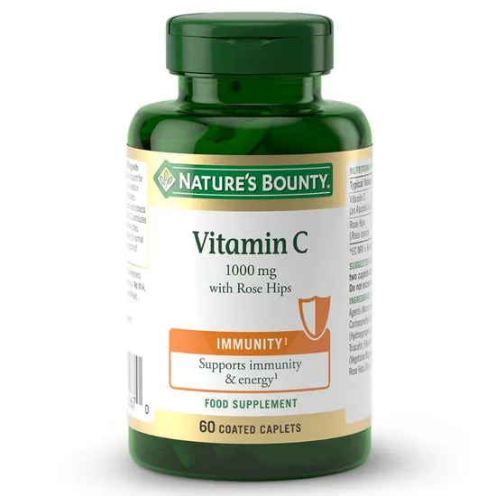 Nature's Bounty Vitamin C 1000mg With Rose Hips Caplets