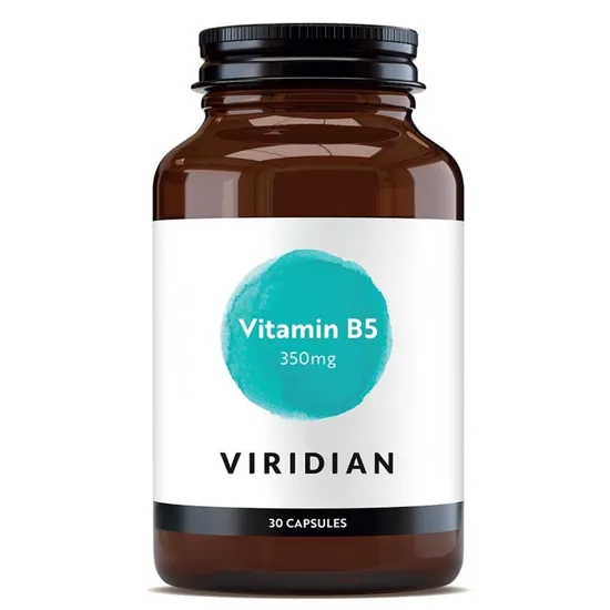 Viridian Vitamin B5 Pantothenic Acid 350mg Veg Capsules