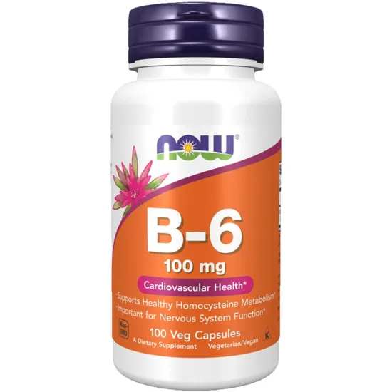 NOW Foods Vitamin B-6 100mg Capsules