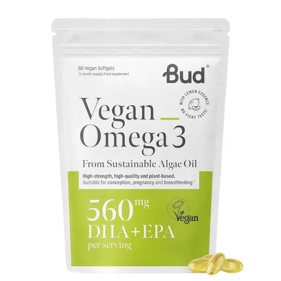 Bud Nutrition Vegan Omega 3 Softgels
