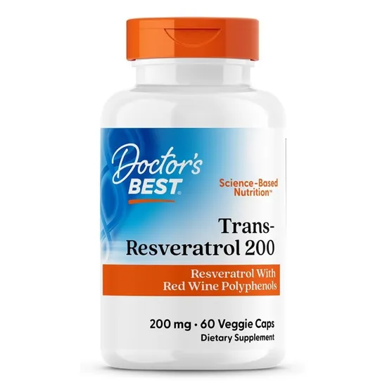 Doctor's Best Trans-Resveratrol With ResVinol-25 200mg Vegicaps
