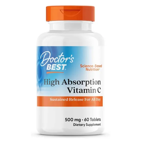 Doctor's Best Sustained Release Vitamin C With PureWay-C 500mg Tablets