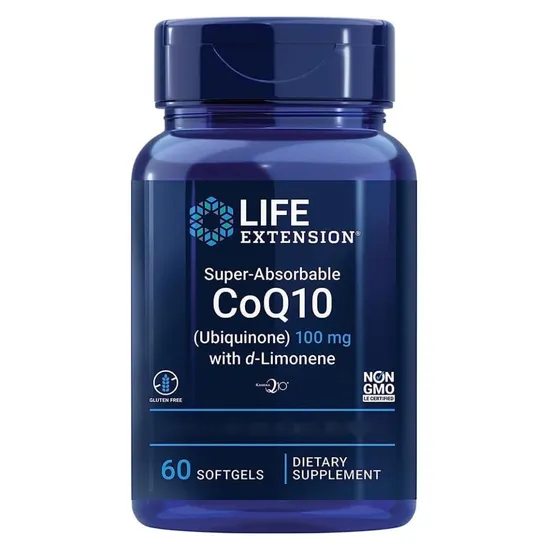 Life Extension Super Absorbable CoQ10 With d-Limonene 50mg Softgels