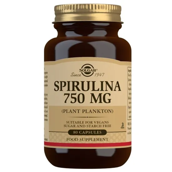 Solgar Spirulina 750mg Capsules