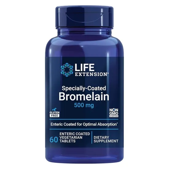 Life Extension Specially-Coated Bromelain 500mg Tablets