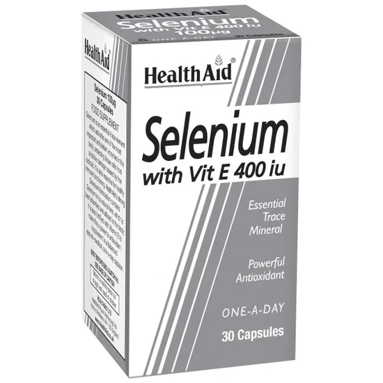 Health Aid Selenium 100ug + Vitamin E 400iu Capsules