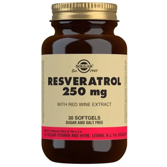 Solgar Resveratrol 250mg Softgels