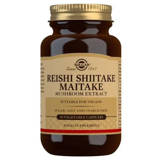 Solgar Reishi Shiitake Maitake Mushroom Extract Vegicaps