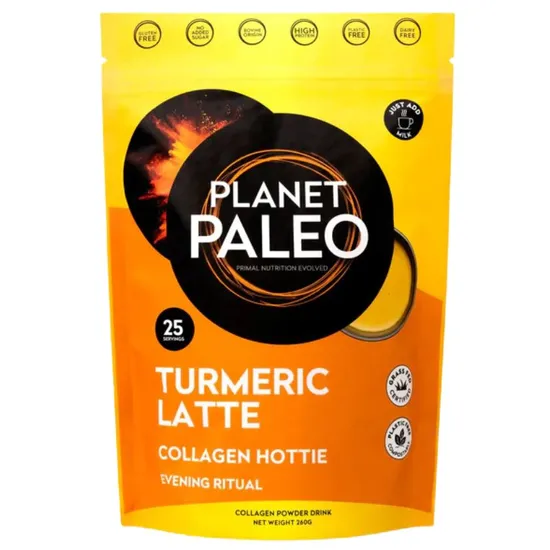 Planet Paleo Pure Collagen Turmeric Latte