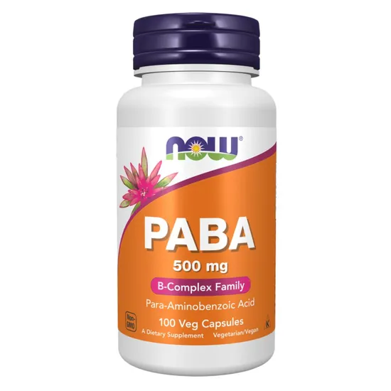 NOW Foods PABA 500mg Capsules
