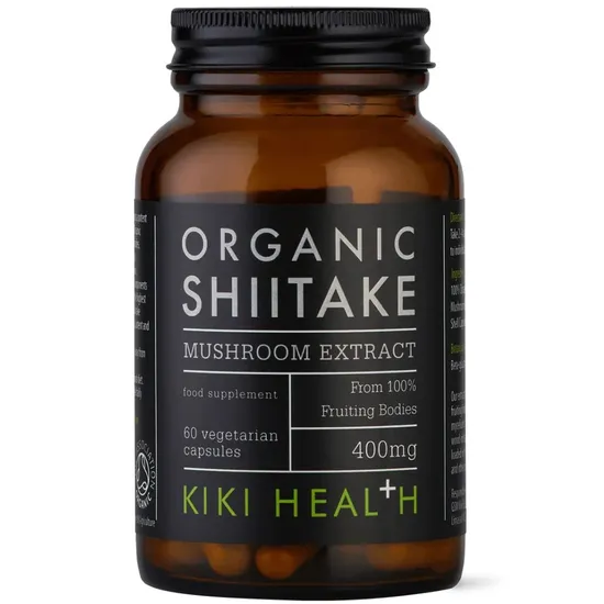 KIKI Health Organic Shiitake Mushroom Extract Vegicaps