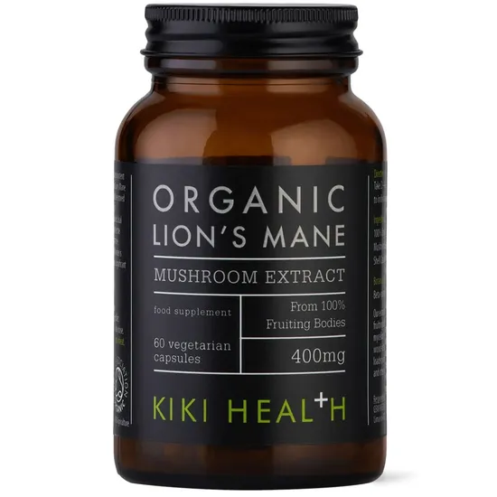 KIKI Health Organic Lion's Mane Mushroom Extract Vegicaps