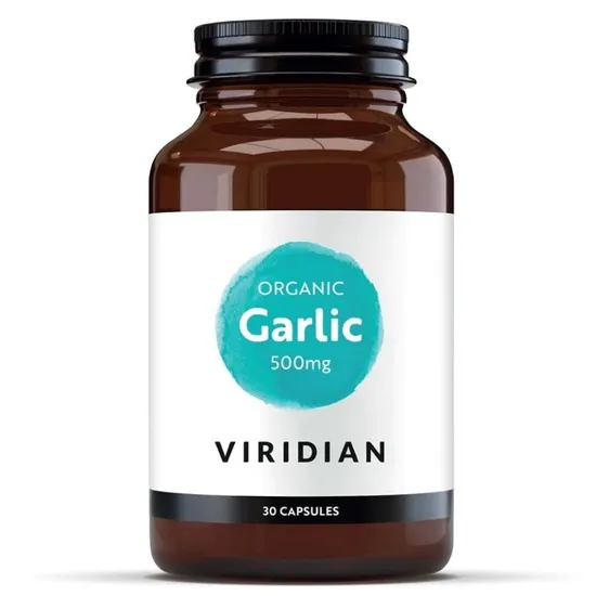 Viridian Organic Garlic 500mg Capsules