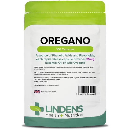 Lindens Oregano Oil 25mg Capsules