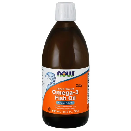 NOW Foods Omega-3 Fish Oil Liquid Lemon