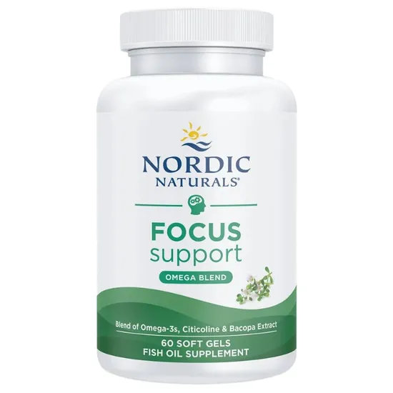 Nordic Naturals Omega Focus With Citicoline & Bacopa Monnieri Extract 1280mg Softgels