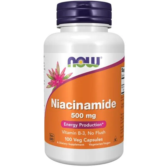 NOW Foods Niacinamide 500mg Capsules