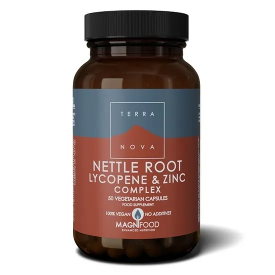 Terranova Nettle Root, Lycopene & Zinc Complex Vegicaps