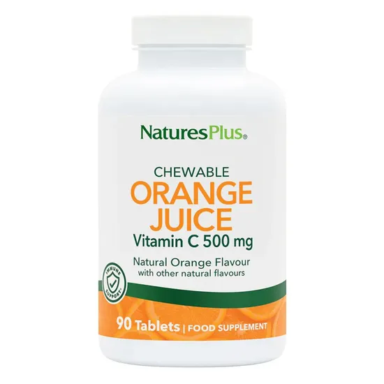 Nature's Plus Orange Juice C 500mg Chewable Tablets