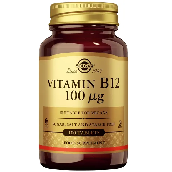 Solgar Natural Vitamin B12 100ug Tablets