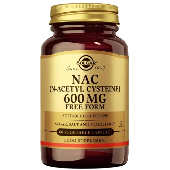 Solgar NAC N-Acetyl-L-Cysteine 600mg Vegicaps