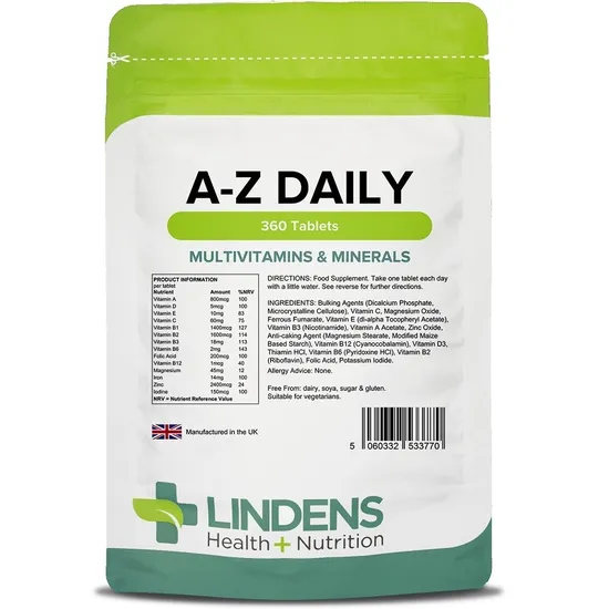 Lindens Multivitamins A-Z Daily 360 Tablets