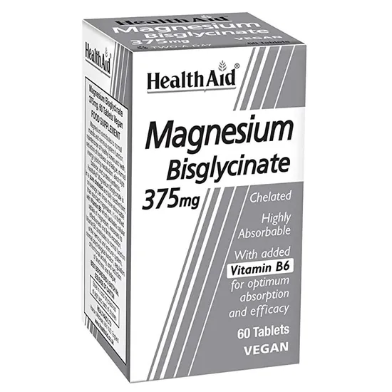 Health Aid Magnesium Bisglycinate 375mg Tablets