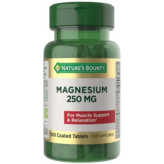 Nature's Bounty Magnesium 250mg Tablets