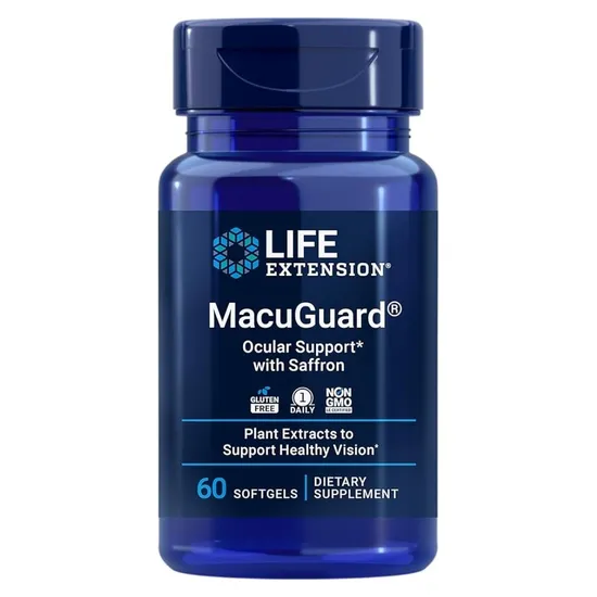 Life Extension MacuGuard Ocular Support With Saffron & Astaxanthin Softgels
