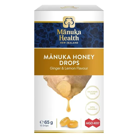 Manuka Health MGO 400+ Manuka Honey Drops With Ginger & Lemon