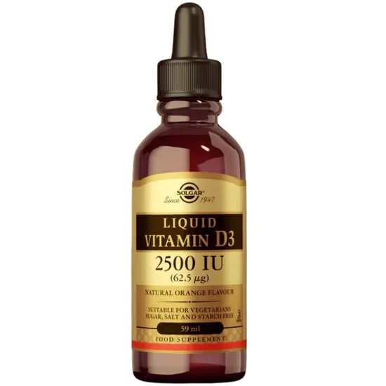 Solgar Liquid Vitamin D3 62.5ug 2500iu