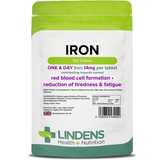 Lindens Iron 14mg Tablets