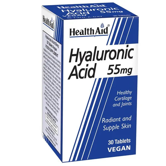 Health Aid Hyaluronic Acid 55mg Tablets
