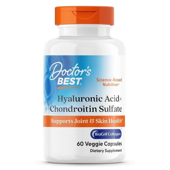 Doctor's Best Hyaluronic Acid + Chondroitin Sulphate With BioCell Collagen