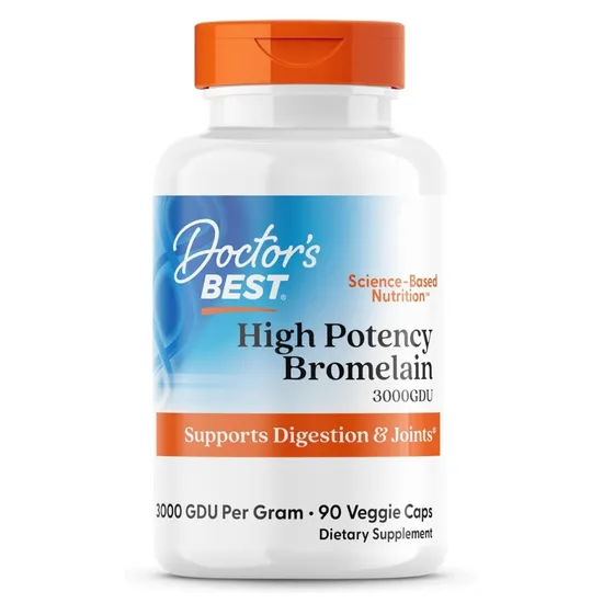 Doctor's Best High Potency Bromelain 3000 GDU 500mg Vegicaps