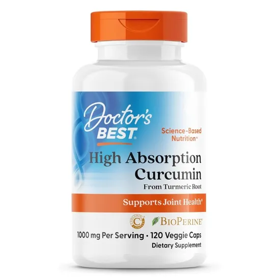 Doctor's Best High Absorption Curcumin From Turmeric Root With C3 Complex & BioPerine 1000mg Tablets