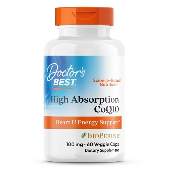 Doctor's Best High Absorption CoQ10 With BioPerine 100mg Vegicaps
