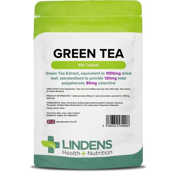Lindens Green Tea 1000mg Tablets