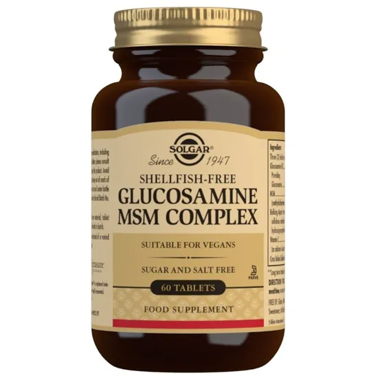 Solgar Glucosamine MSM Complex Shellfish-Free Tablets