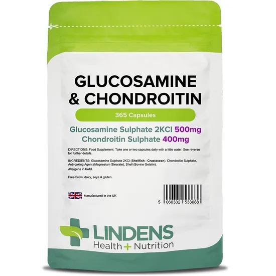 Lindens Glucosamine & Chondroitin 500/400 Capsules 365 Capsules