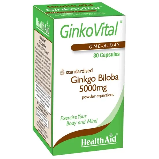 Health Aid GinkoVital Ginkgo Biloba 5000mg Capsules