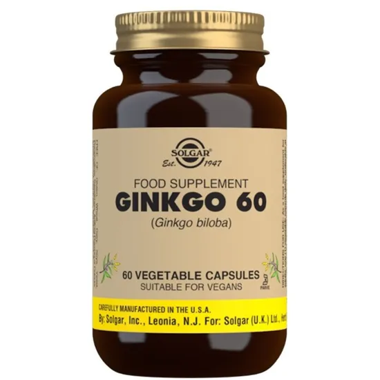 Solgar Ginkgo 60mg Vegicaps