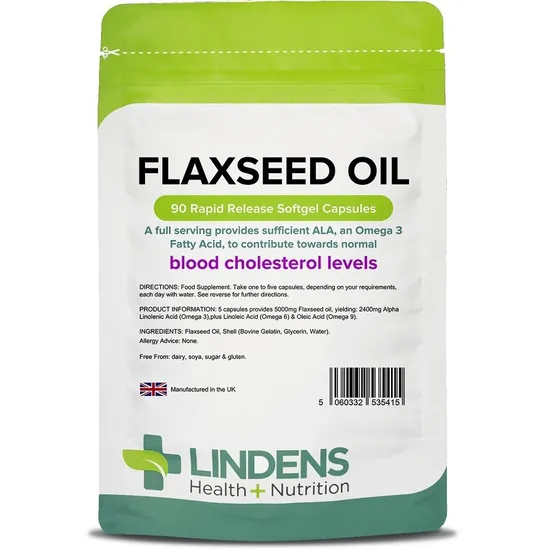Lindens Flaxseed Oil 1000mg Capsules
