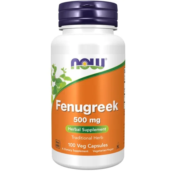 NOW Foods Fenugreek 500mg Capsules