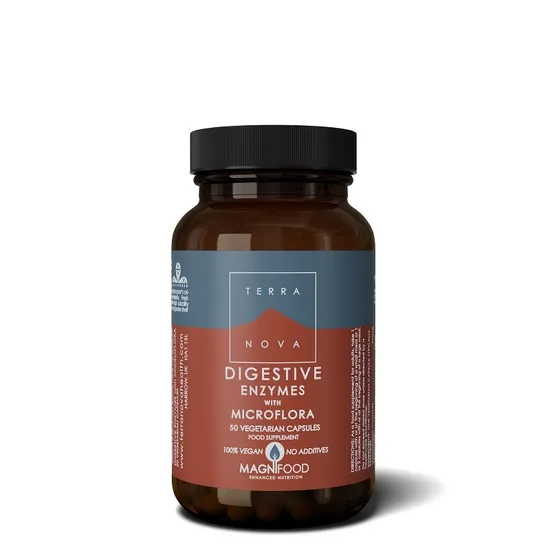 Terranova Digestive Enzymes With Microflora Vegicaps