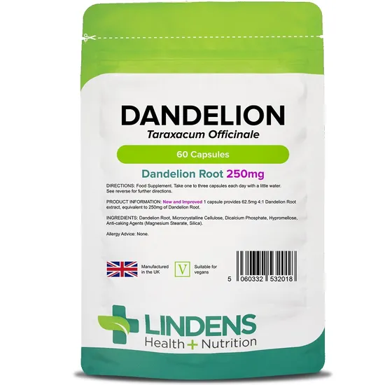 Lindens Dandelion 250mg Capsules