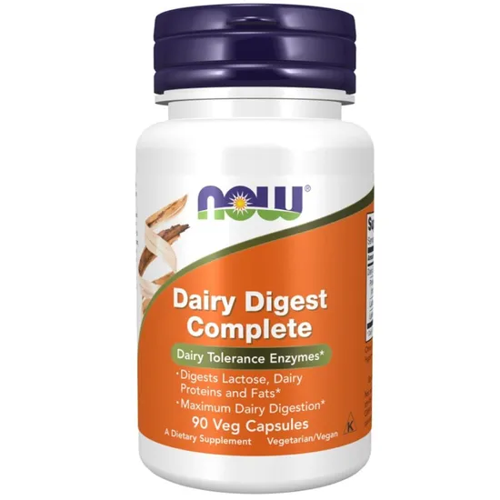 NOW Foods Dairy Digest Complete Capsules