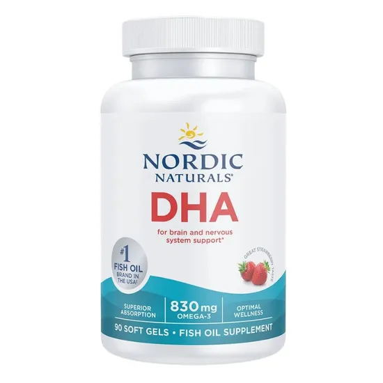 Nordic Naturals DHA 830mg Strawberry Softgels