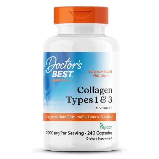 Doctor's Best Collagen Types 1 & 3 With Vitamin C 500mg Capsules